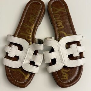 Sam Edelman White Slide Sandals Size 8.5